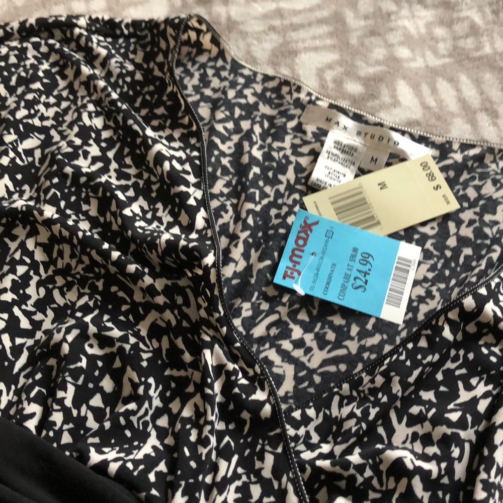 Max Studio Faux Wrap Top